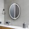 Modern LED Bathroom Mirror with Touch Sensor Wall Mount Vanity Mirror for Home Decor, US Plug, Polished Glass Frame, Sleek Design for Contemporary Bathrooms, Bathroom Vanity Mirror
